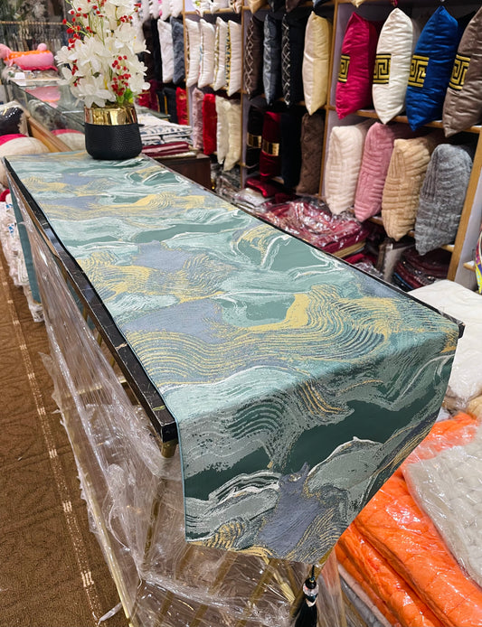 Velvet Jacquard Dining Table Runner