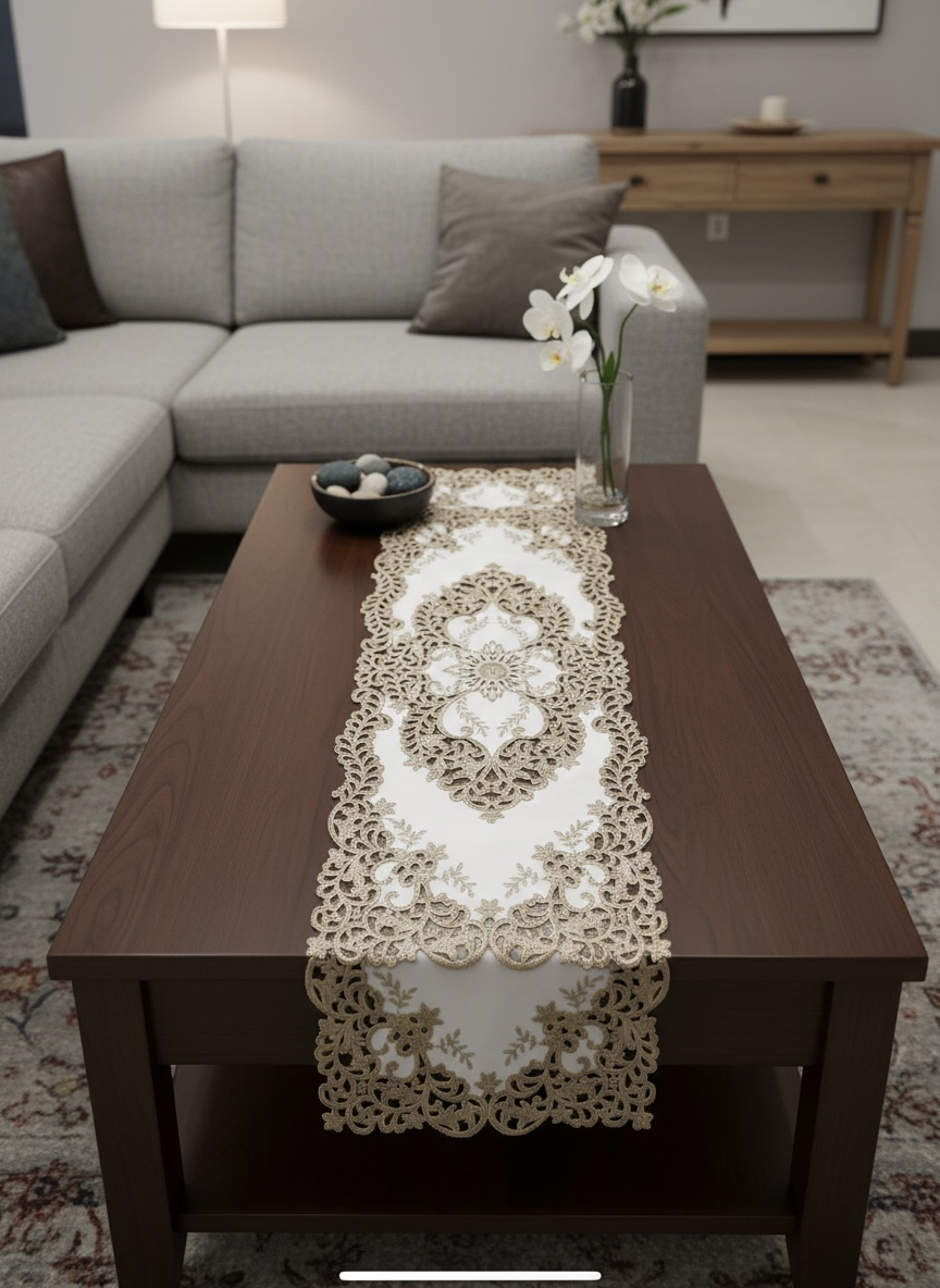Golden Center Piece/Runner Plastic