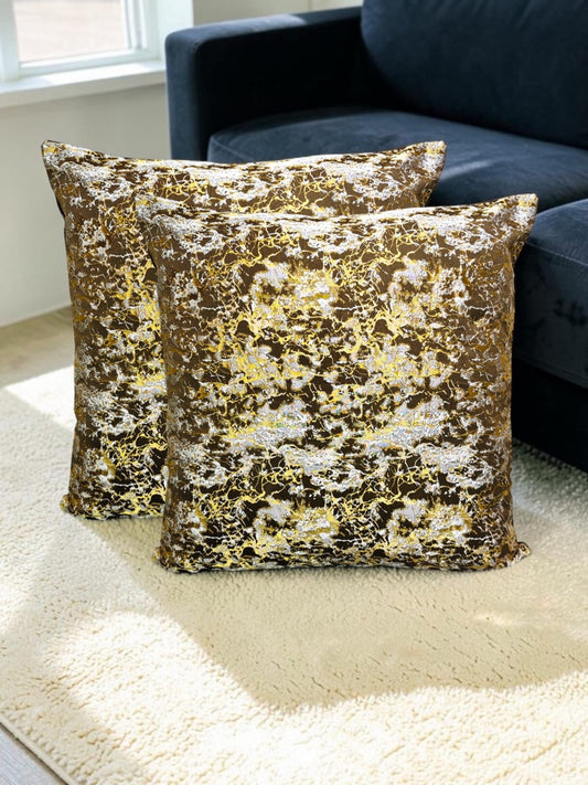 Shanghai Velvet Marble Floor Cushion Covers