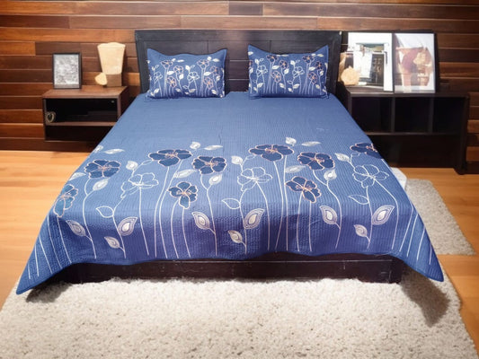 Cotton Embroidery Border Flower 3pc