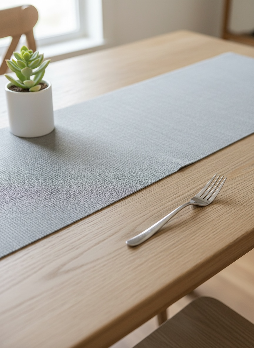 Imported Leather Rubber Dining Set ( 1 Runner & Mats )