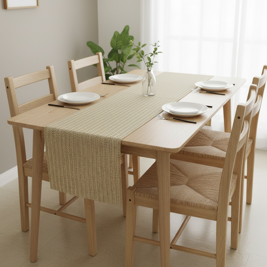 Golden Plastic Table Runner 60 Inches