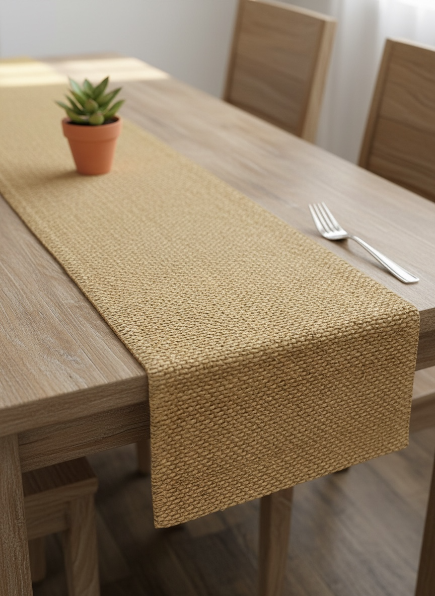 Imported Thread Work Dining Set ( 1 Runner & Mats )