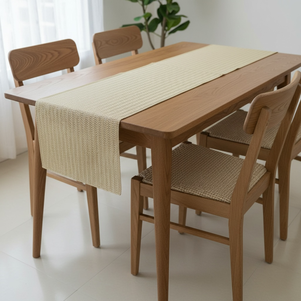 Golden Plastic Table Runner 60 Inches