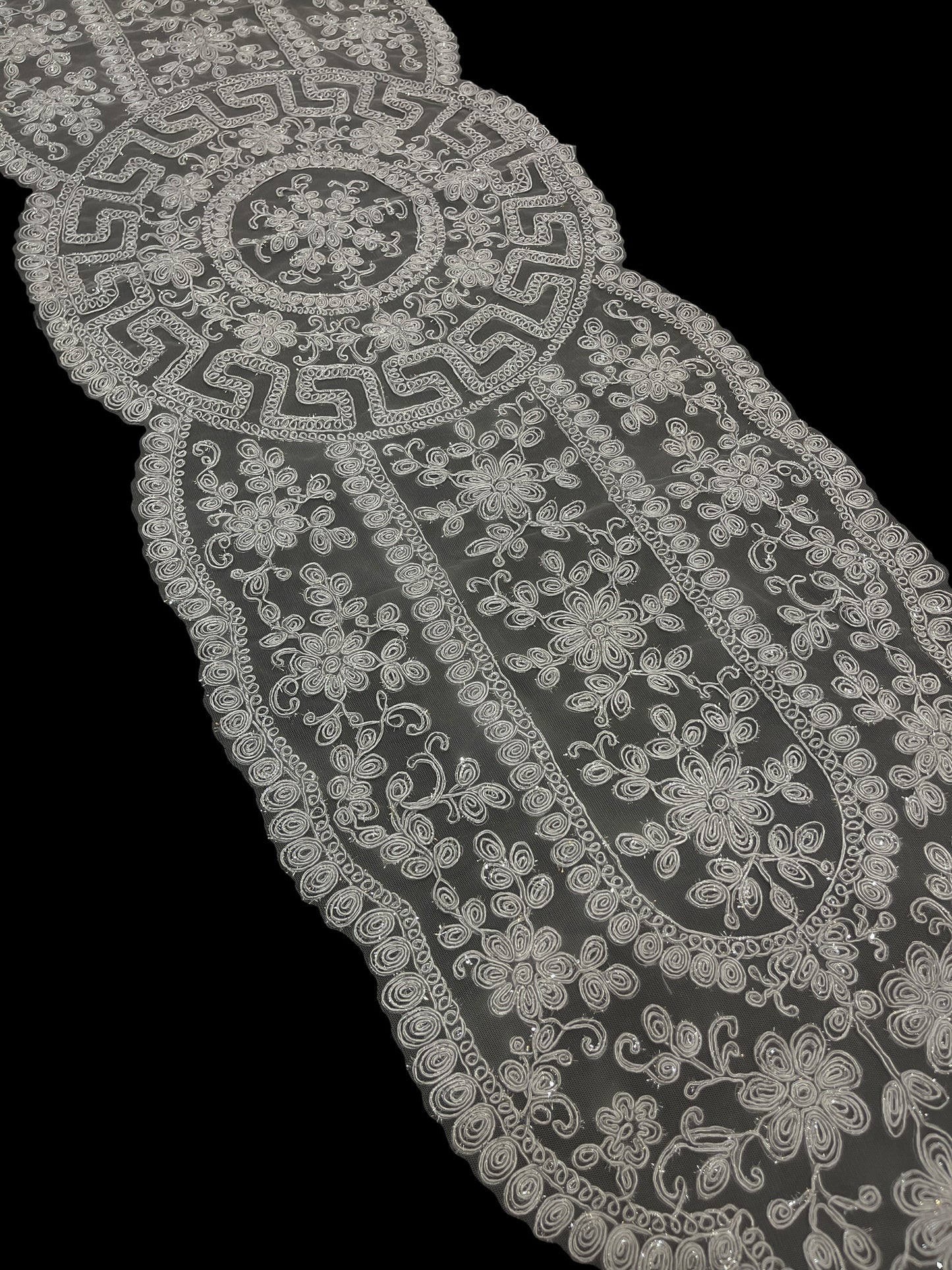 Net Fancy Table Runner (Dark Grey)