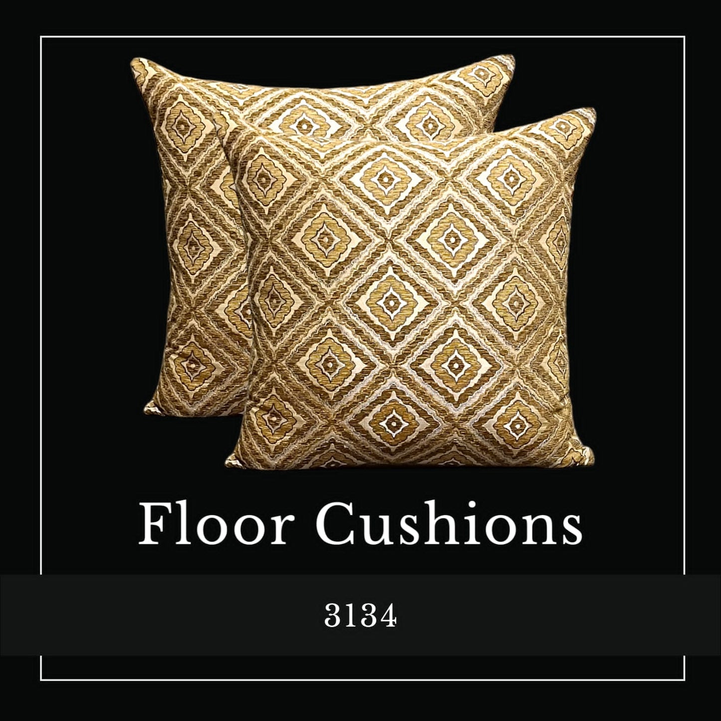 Box Jacquard Floor Cushion Covers