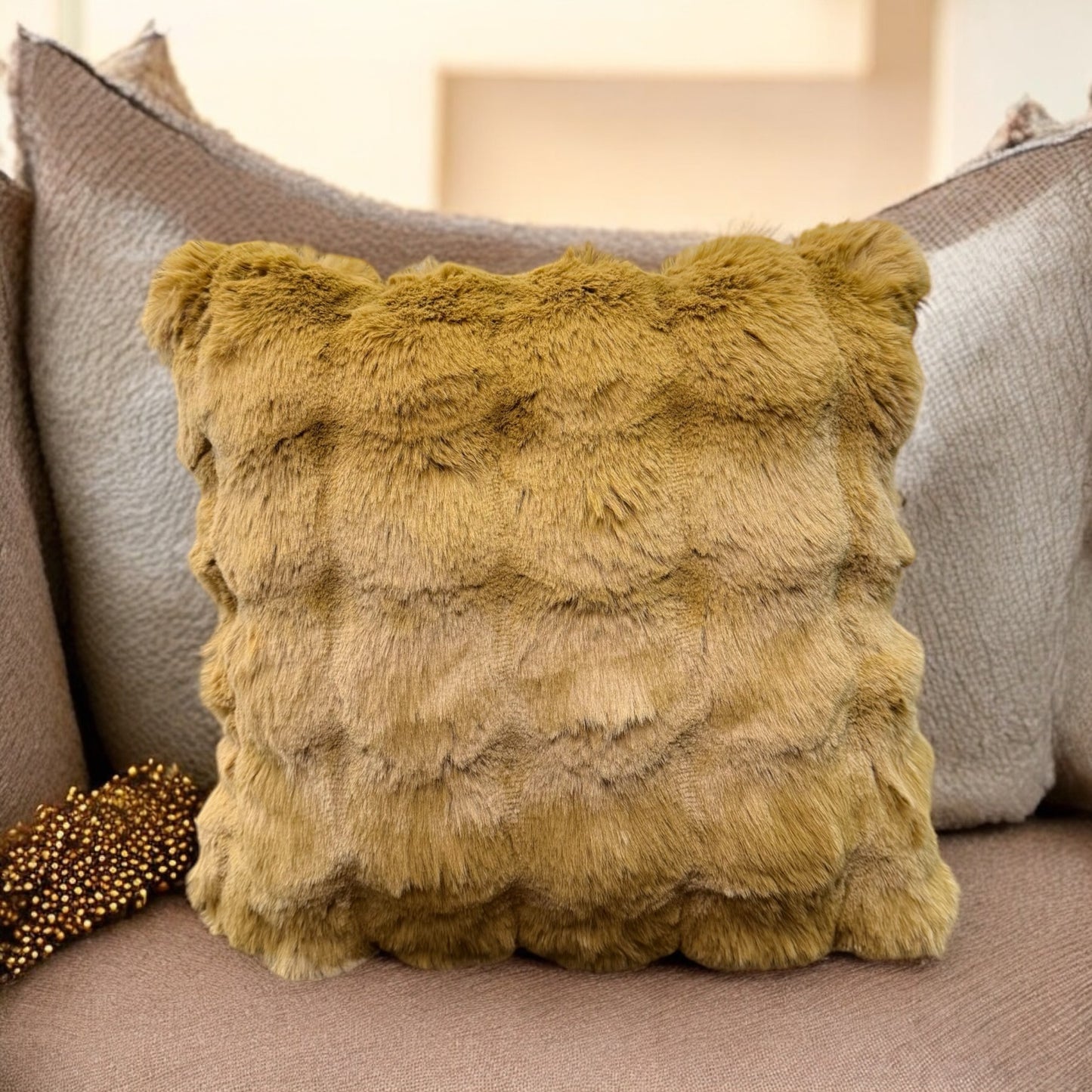 Extra Soft Fur Bhaari Cushion