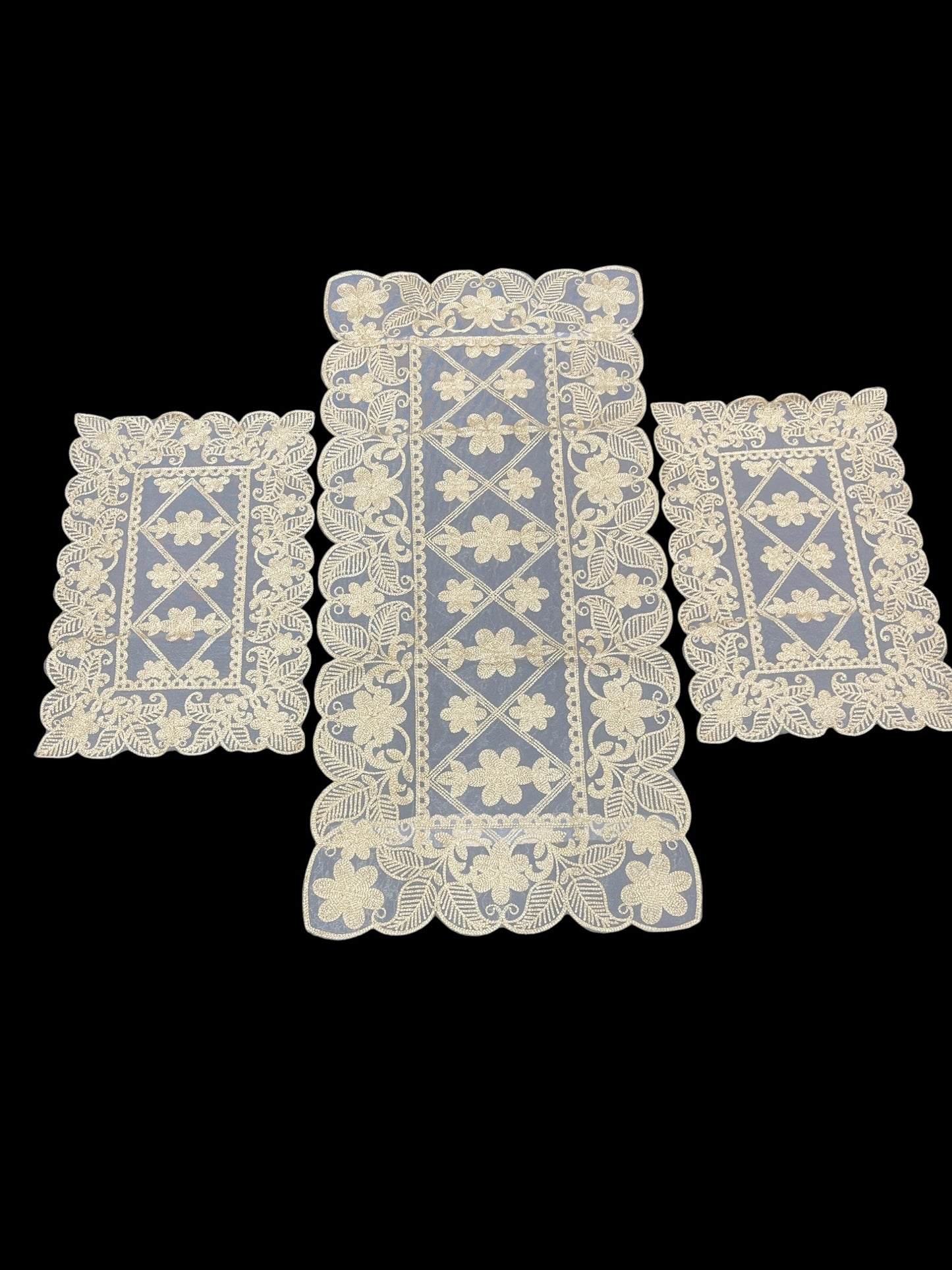 Dori Lace Work Imported 3pc Set