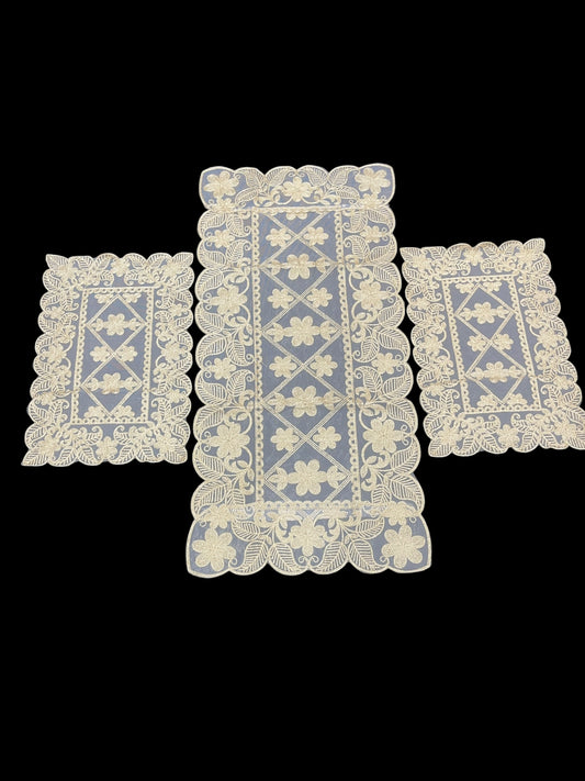 Dori Lace Work Imported 3pc Set