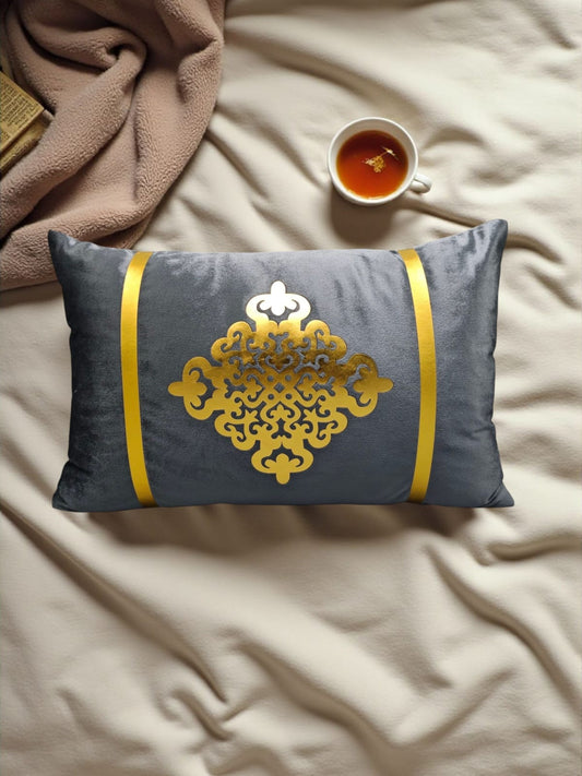 Italian Velvet Motive Rectangular Cushion