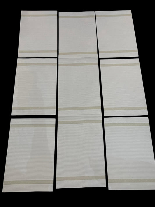 Chatai Plastic 7 PC SET ( 1 Runner & 6 Mats )