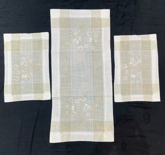 Cotton Embroidered 3pc Set