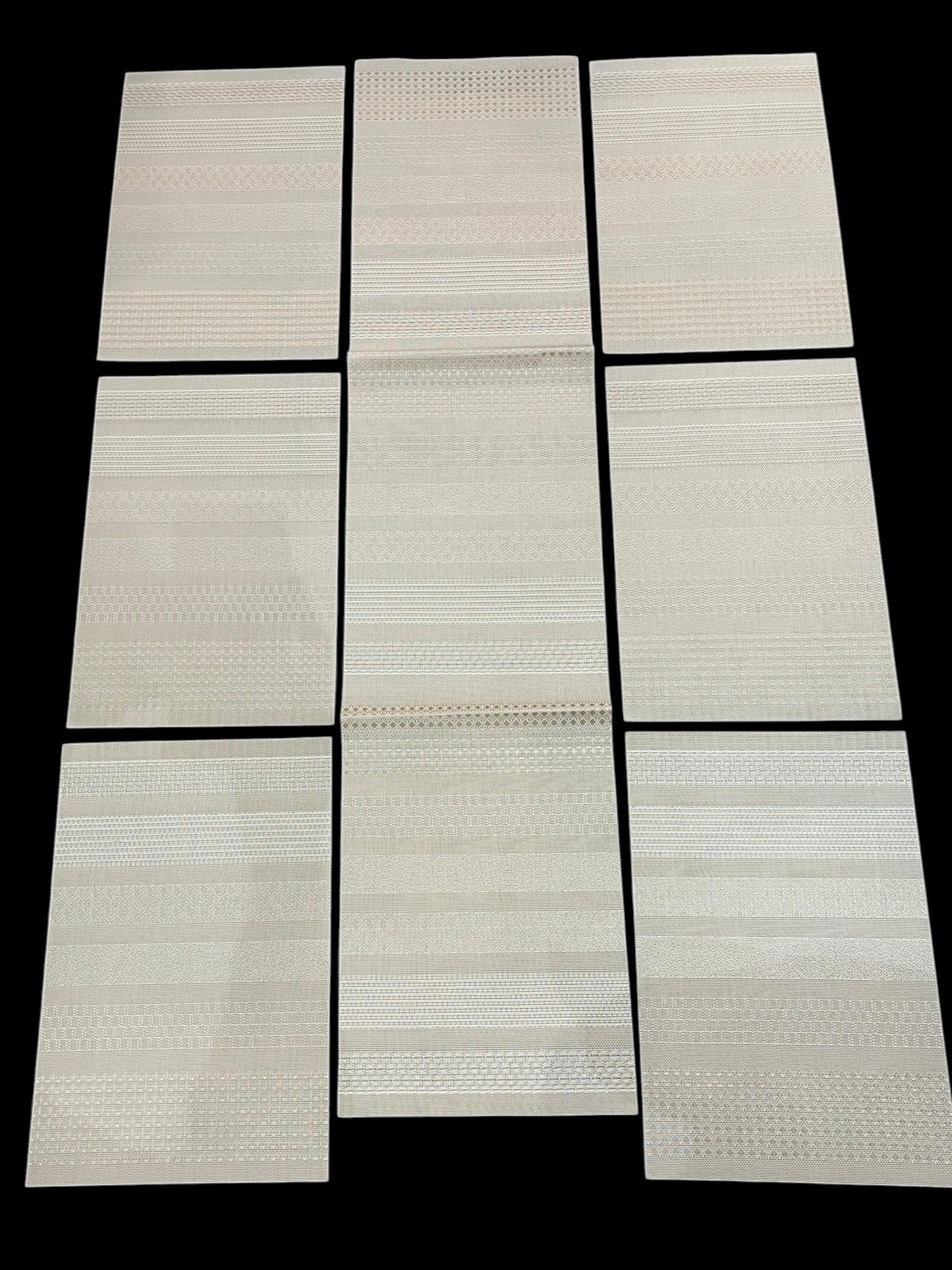 Chatai Plastic 7 PC SET ( 1 Runner & 6 Mats )