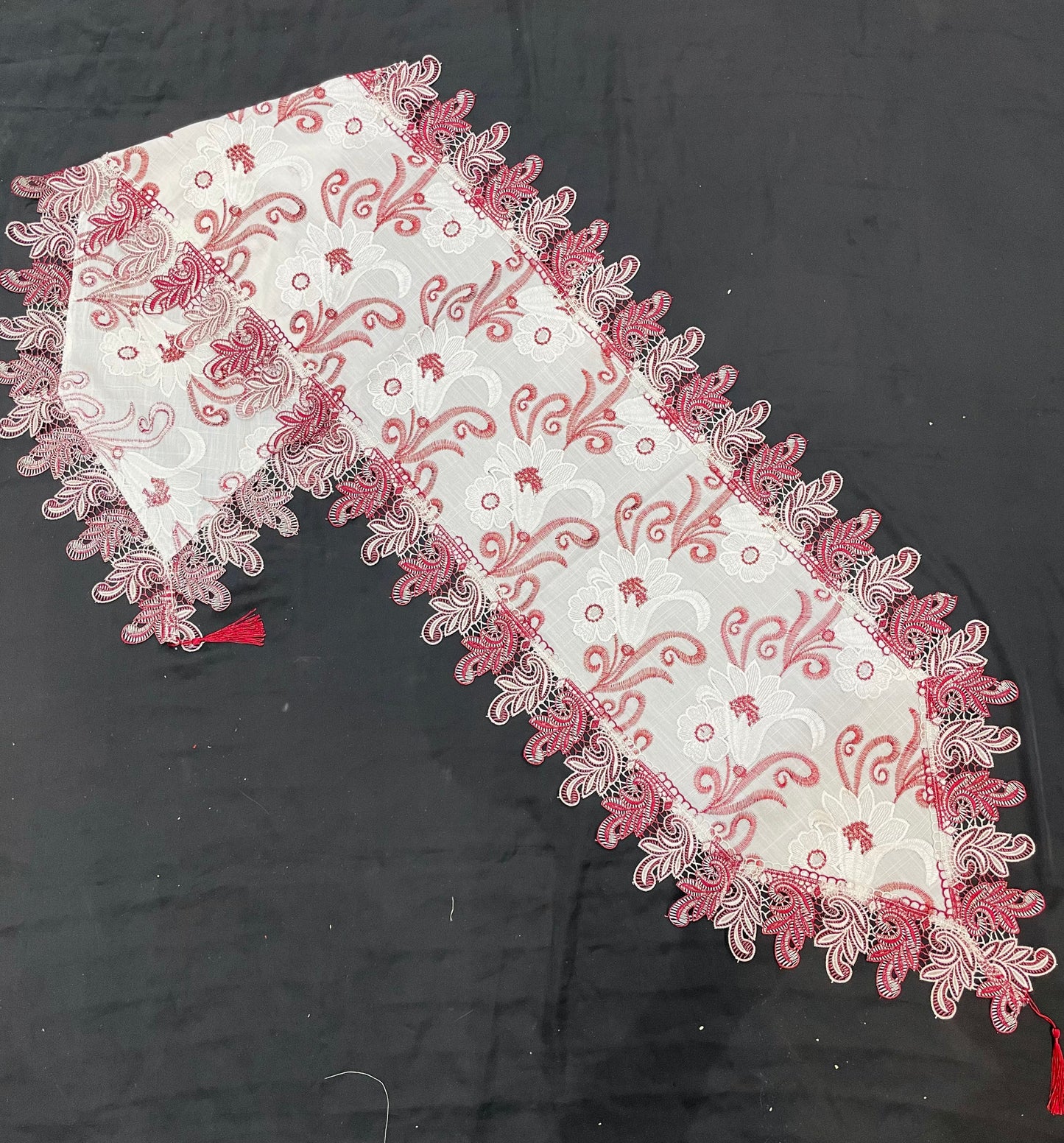 Fancy Shatal Embroidered Table Runner