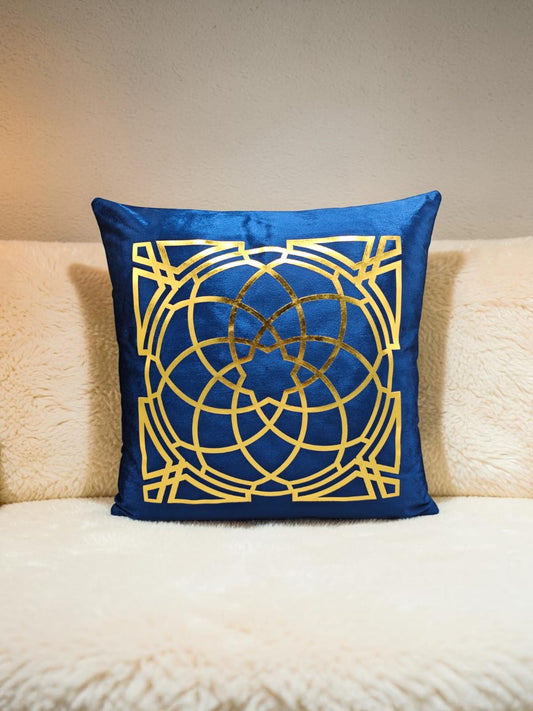 Italian Velvet Round Motive Cushion