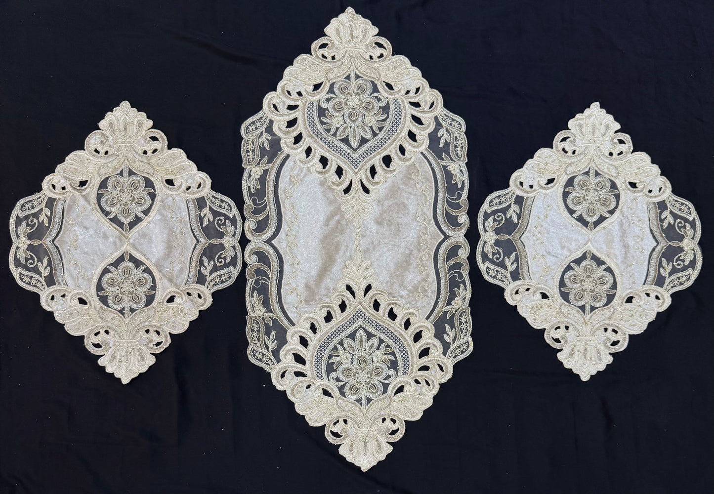 Velvet Fancy Heavy Shatal 3pc Set