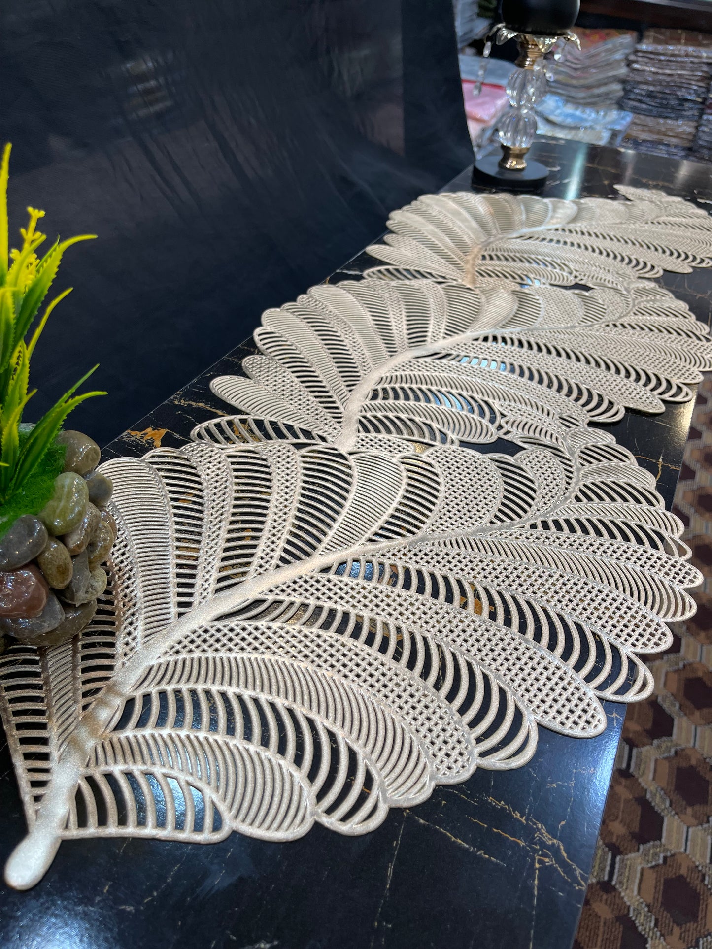 Center Piece Plastic (Golden) Ali Bedding Store