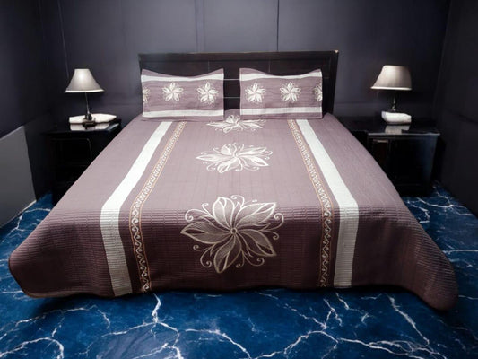 Cotton Embroidery Mid Flower 3pc