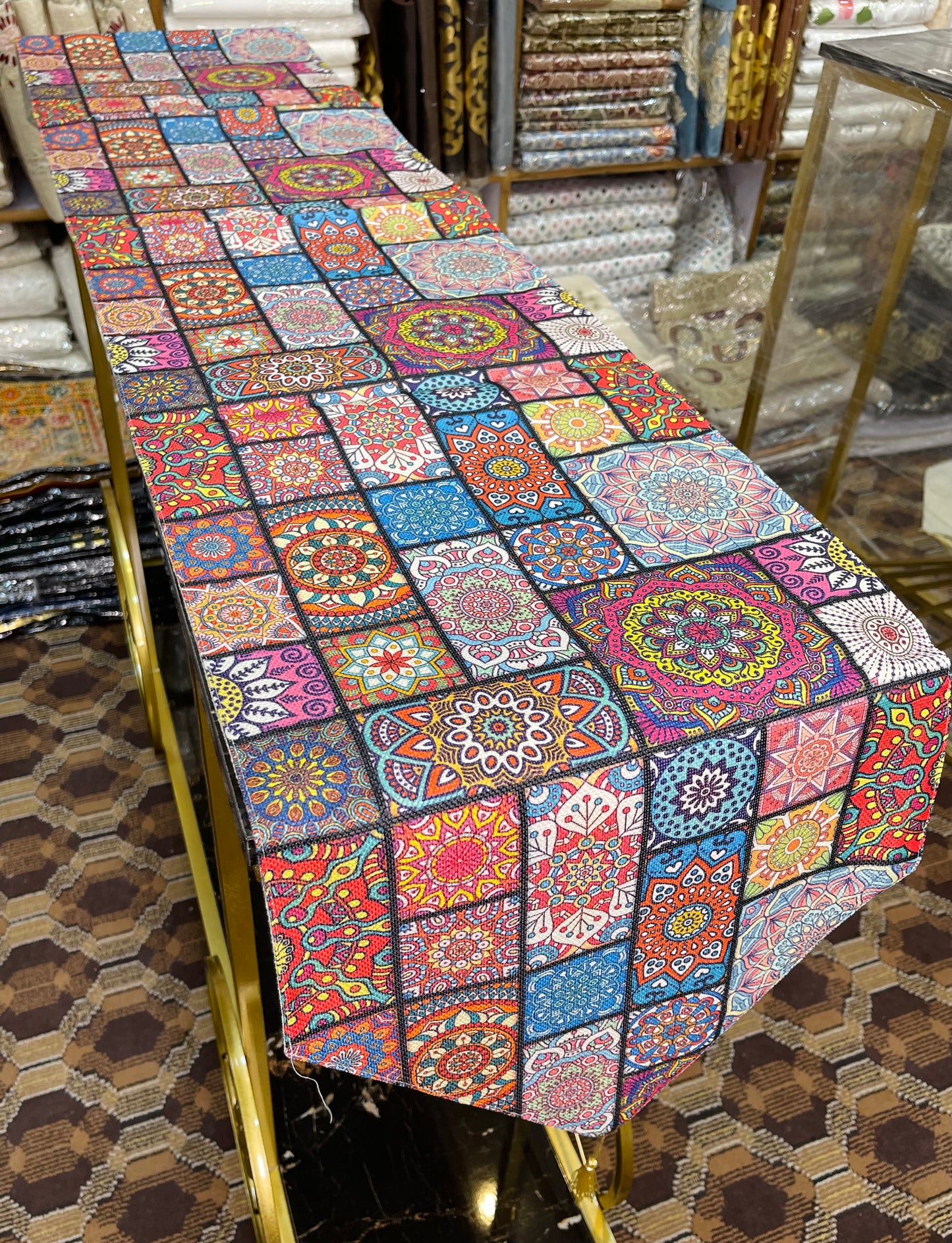 Printed Print Multi Color Table Runner Ali Bedding Store