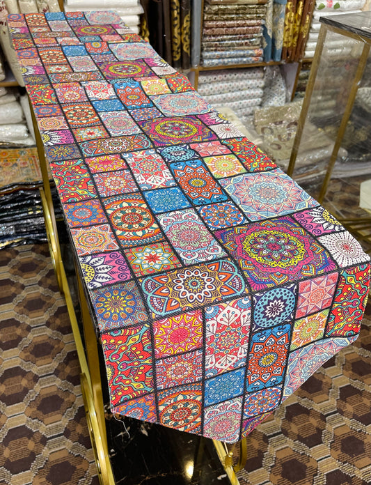 Printed Print Multi Color Table Runner Ali Bedding Store