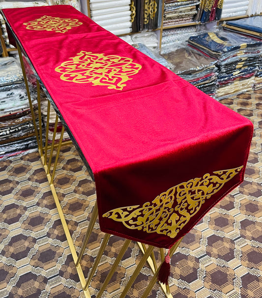 Velvet Motive Table Runner ( Red )