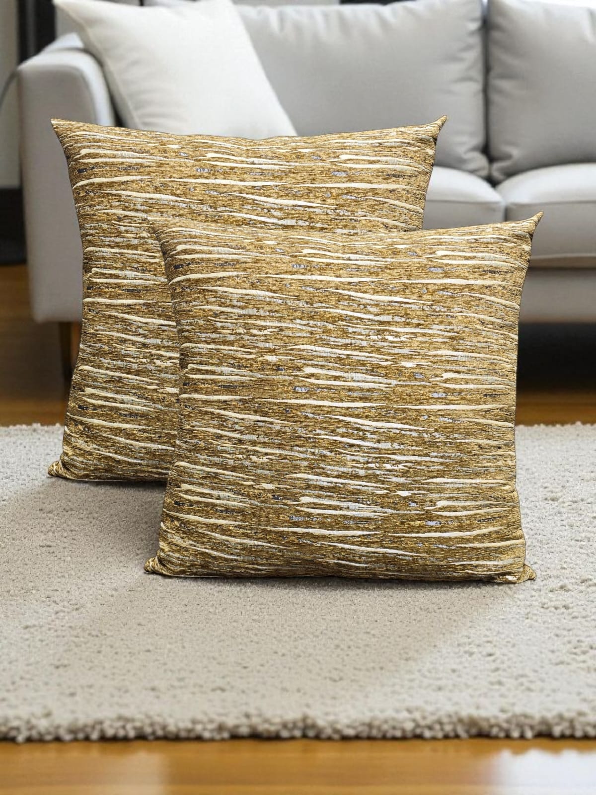 Line Jacquard Floor Cushion