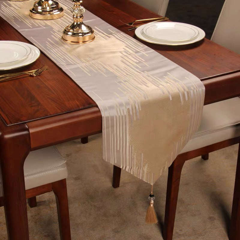 Zic Zac Velvet Dining Table Runner