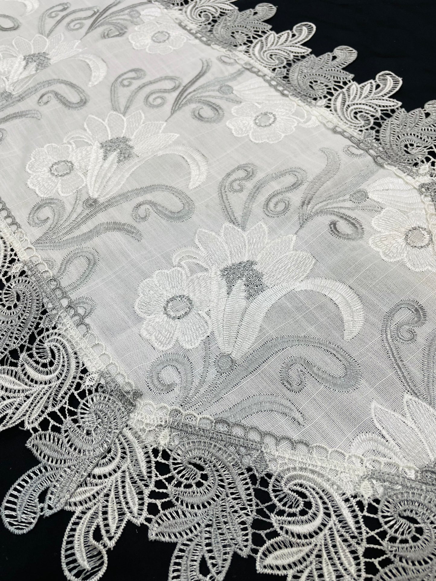 Fancy Shatal Embroidered Table Runner