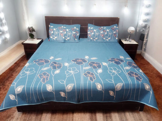 Cotton Embroidery Border Flower 3pc
