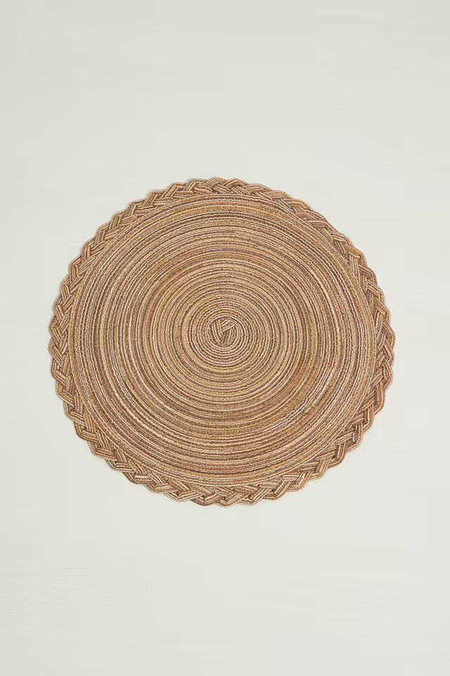 Round Line Fine Plastic Table Mats 6pc Set