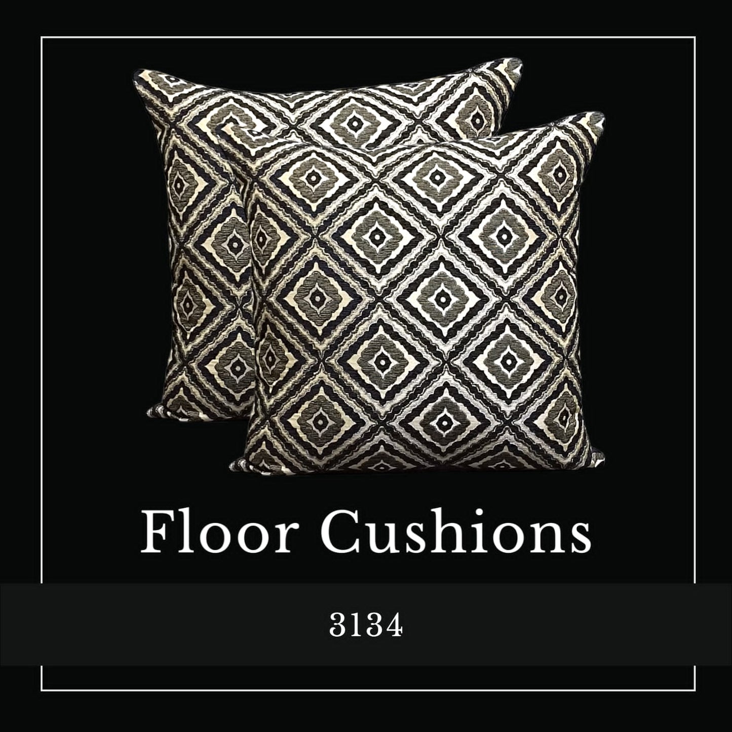 Box Jacquard Floor Cushion Covers