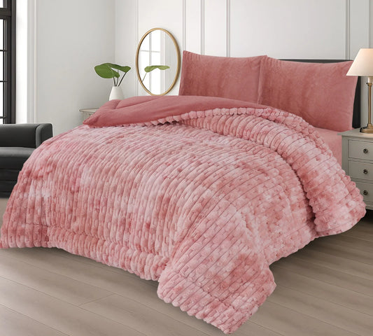 Fur Strip Heavy Fluffy Complete 4pc Set