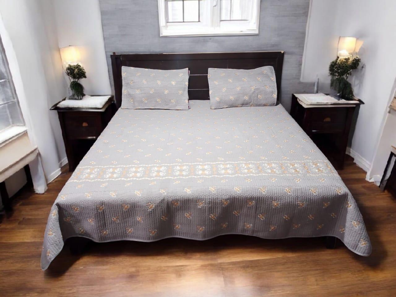 Cotton Embroidery Border Leaf 3pc