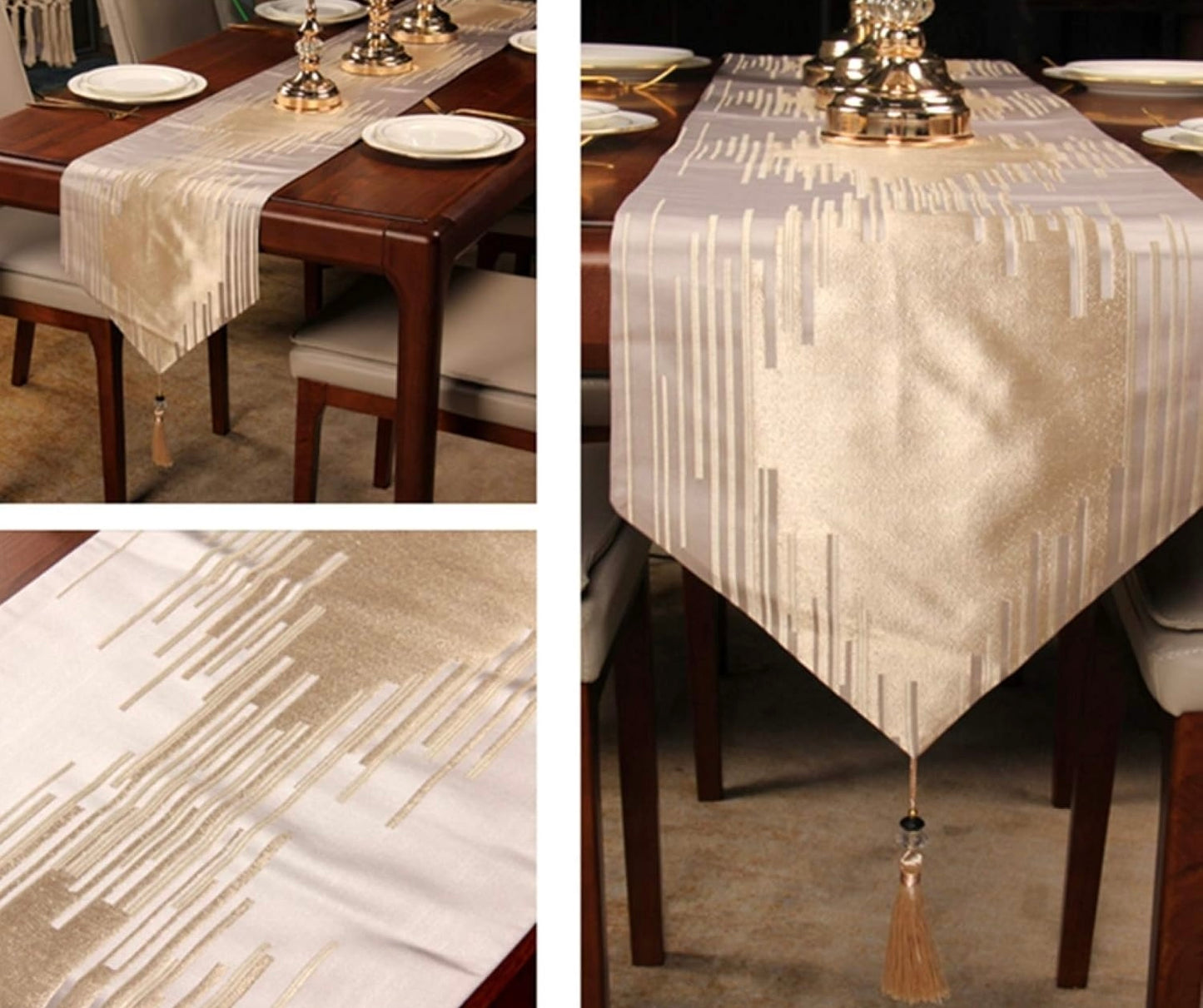 Zic Zac Velvet Dining Table Runner