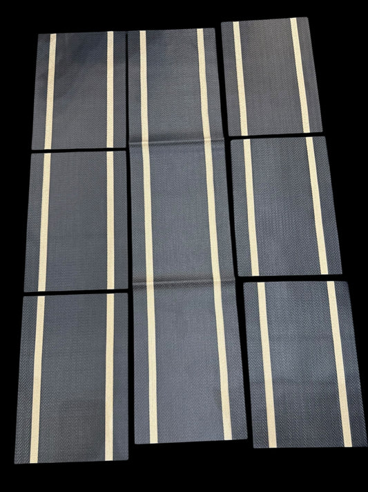 Chatai Plastic 7 PC SET ( 1 Runner & 6 Mats )