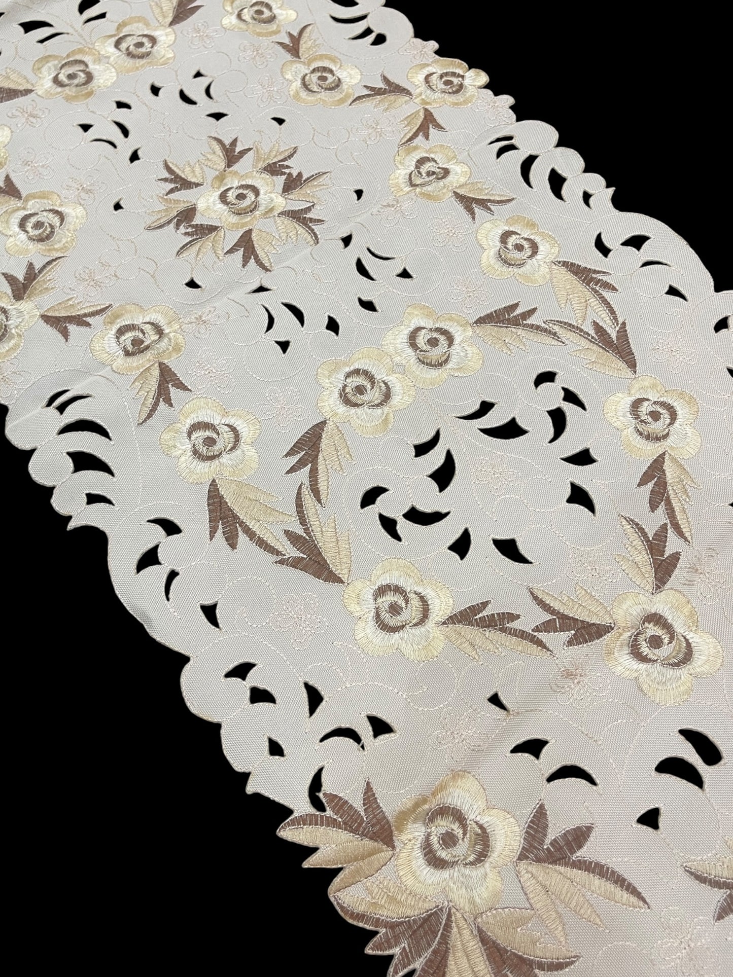 Heavy Cutwork Table Runner