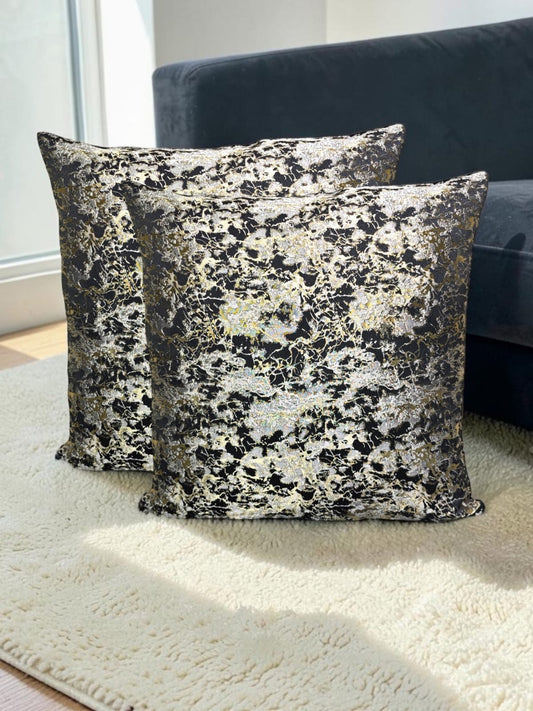 Shanghai Velvet Marble Floor Cushion Covers