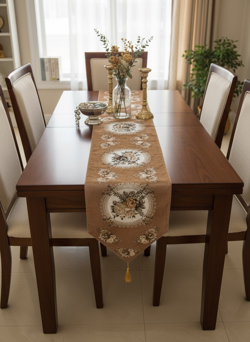 Velvet Printed Imported Table Runner