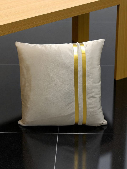 Velvet Double Line Cushion Cover