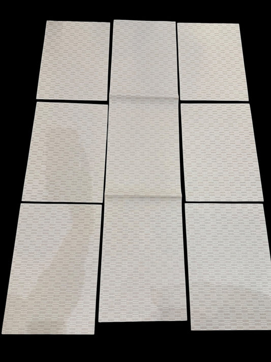 Chatai Plastic 7 PC SET ( 1 Runner & 6 Mats )