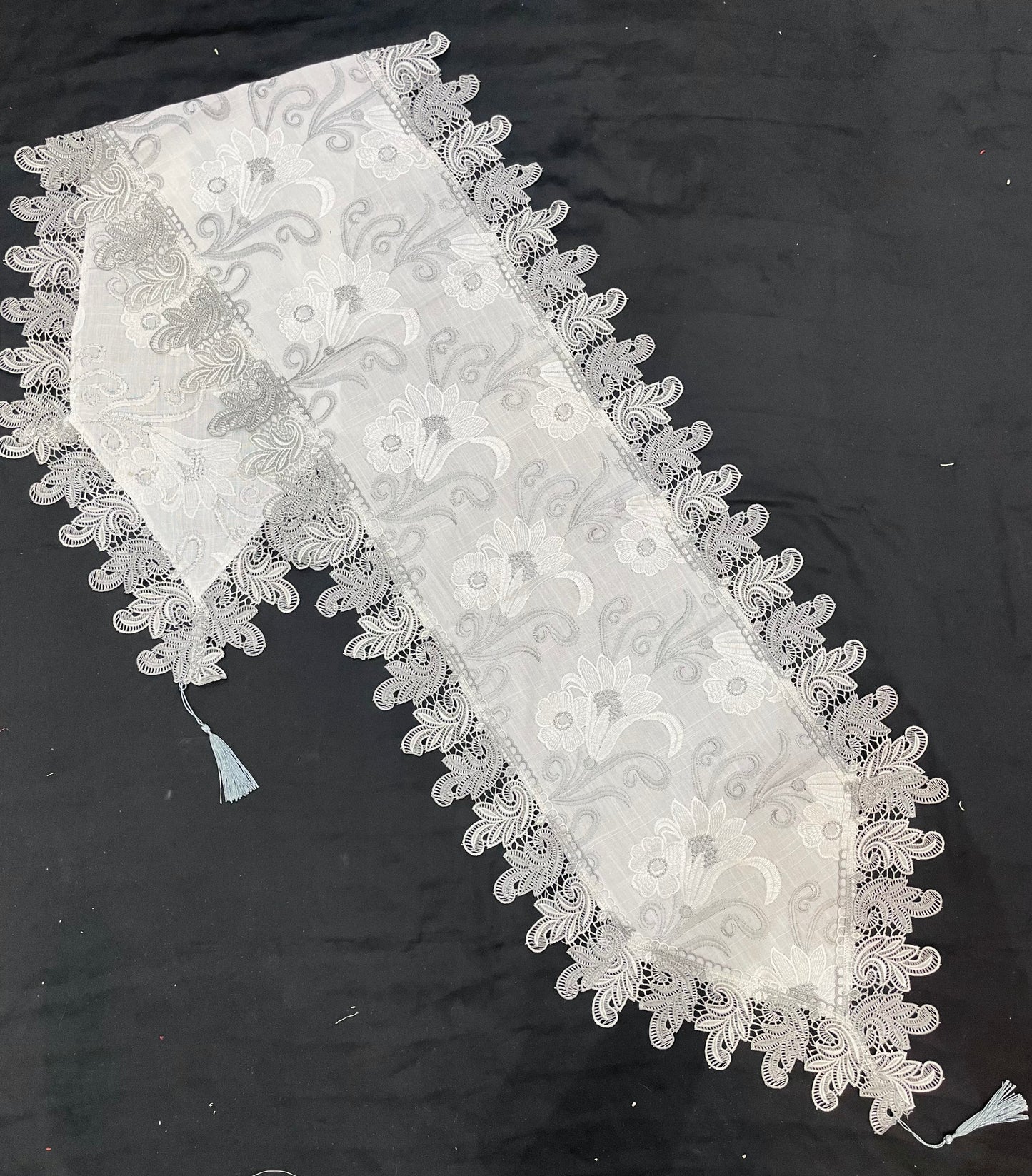 Fancy Shatal Embroidered Table Runner