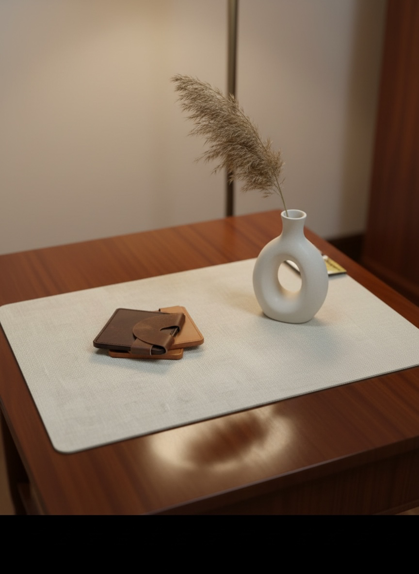 Imported Leather Waterproof Plastic Table Mat