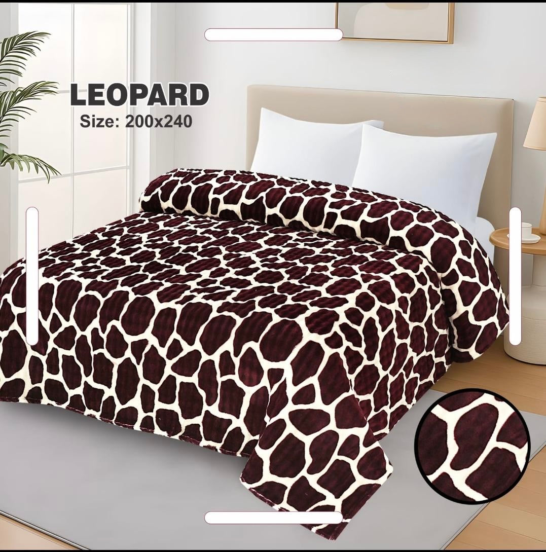 Leopard Ac Summer Blanket King Size