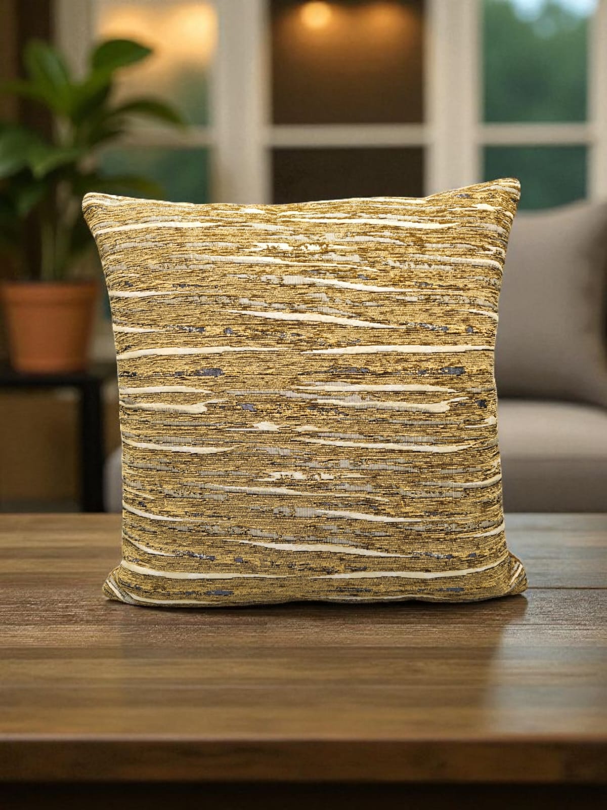 Line Jacquard Cushion