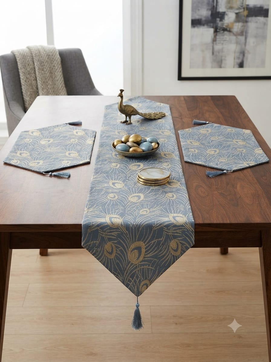 Shanghai Peacock Velvet 3pc Set