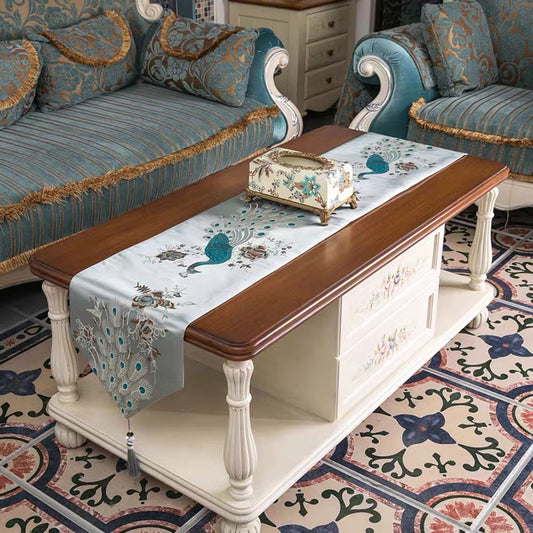 Shanghai Peacock Dining Table Runner