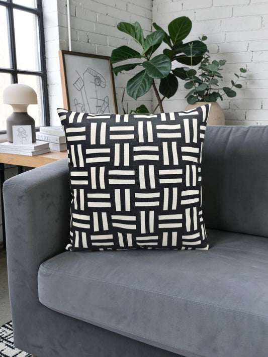 Printed Juut Black White Series Cushion