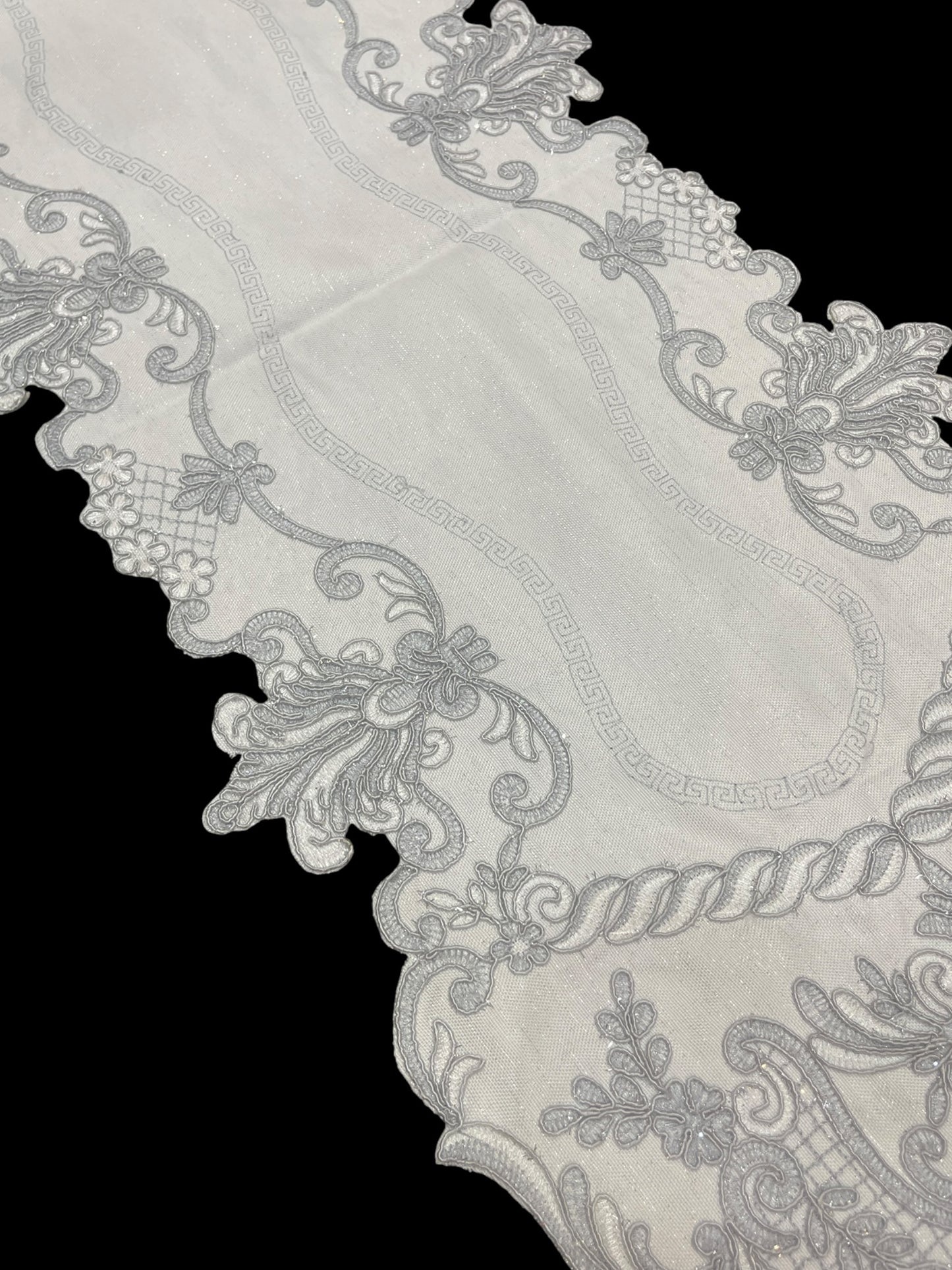 Fancy Cutwork Table Runner