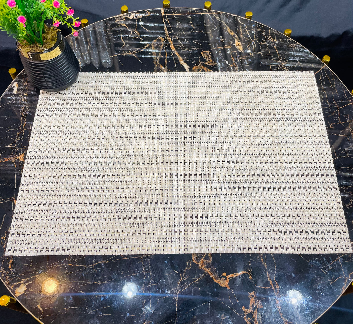 6pc Plastic Chatai Table Mats