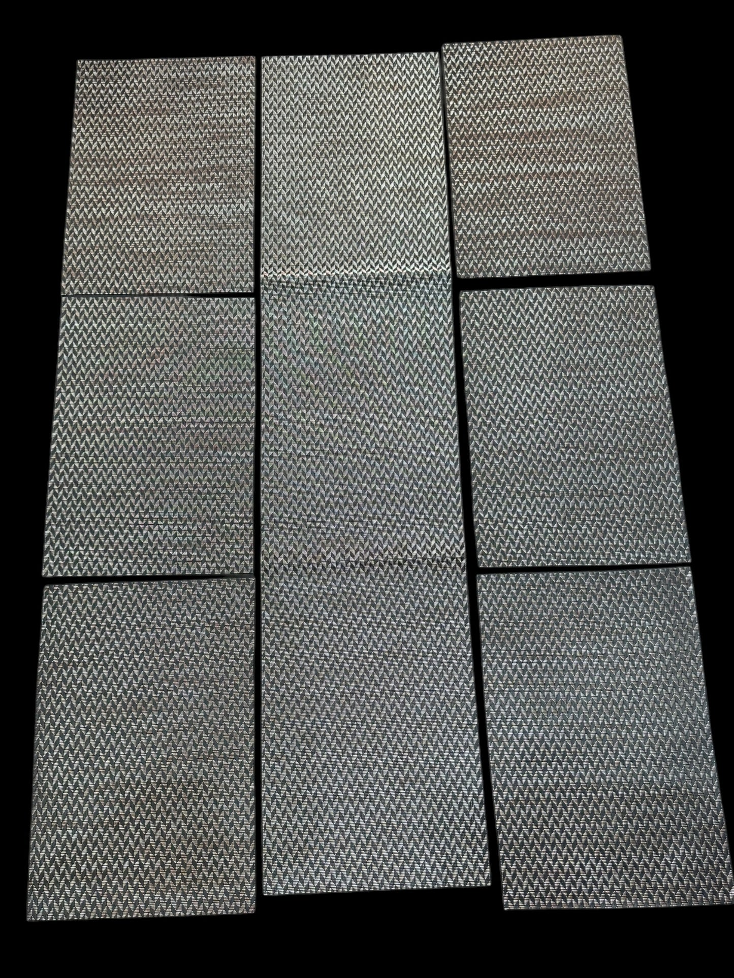 Chatai Plastic 7 PC SET ( 1 Runner & 6 Mats )